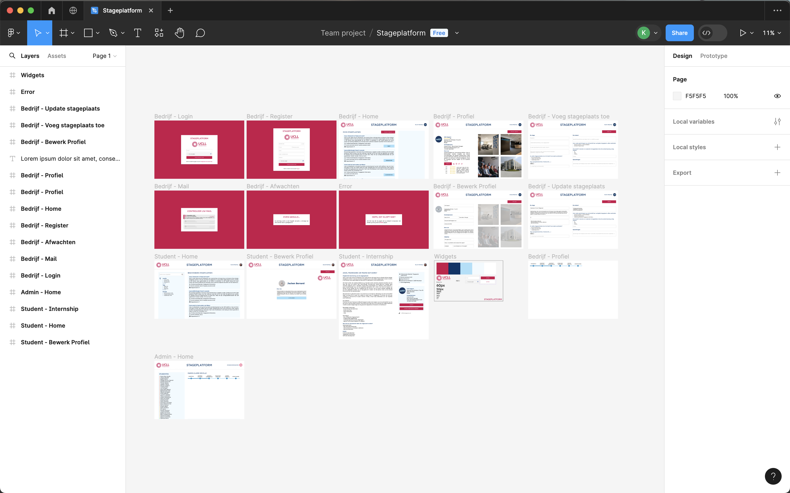 SUCLL - design process